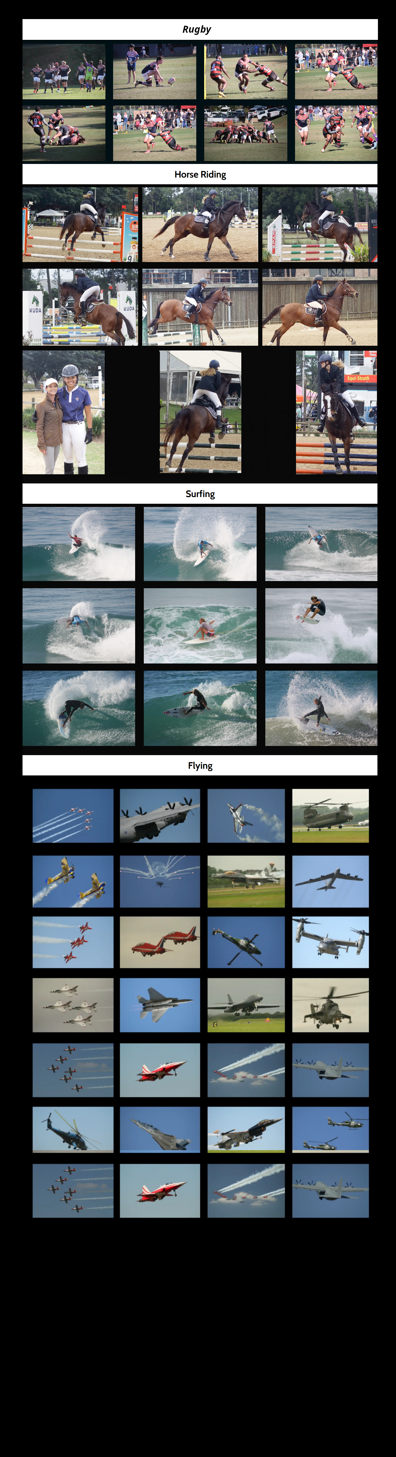 Action and Sports nostalgic photos